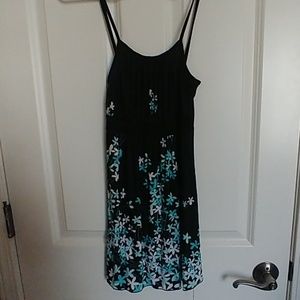 Black floral dress
